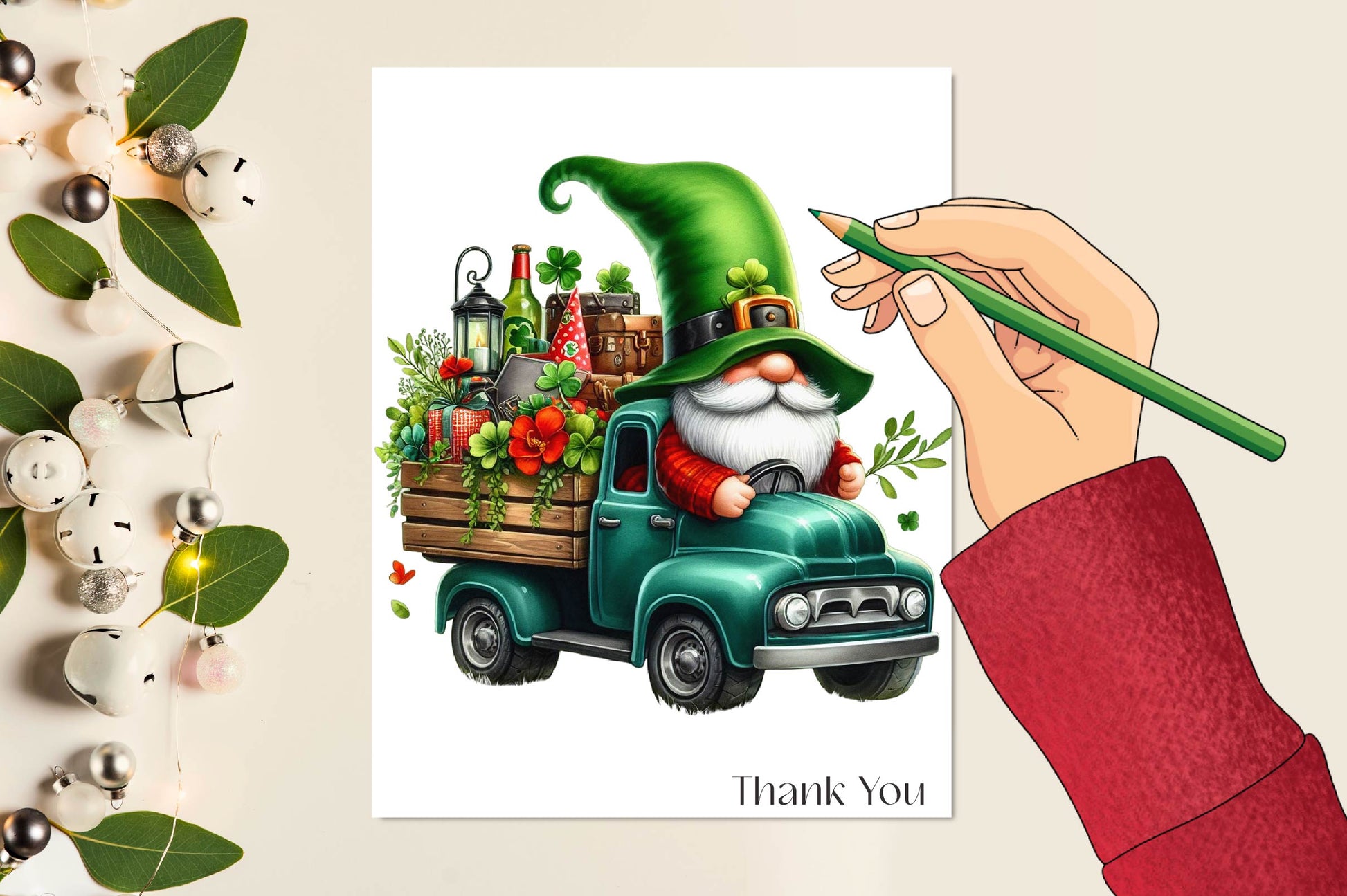 St Patrick's Gnome Truck Clipart Bundle 2 - CraftNest - Digital Crafting and Art