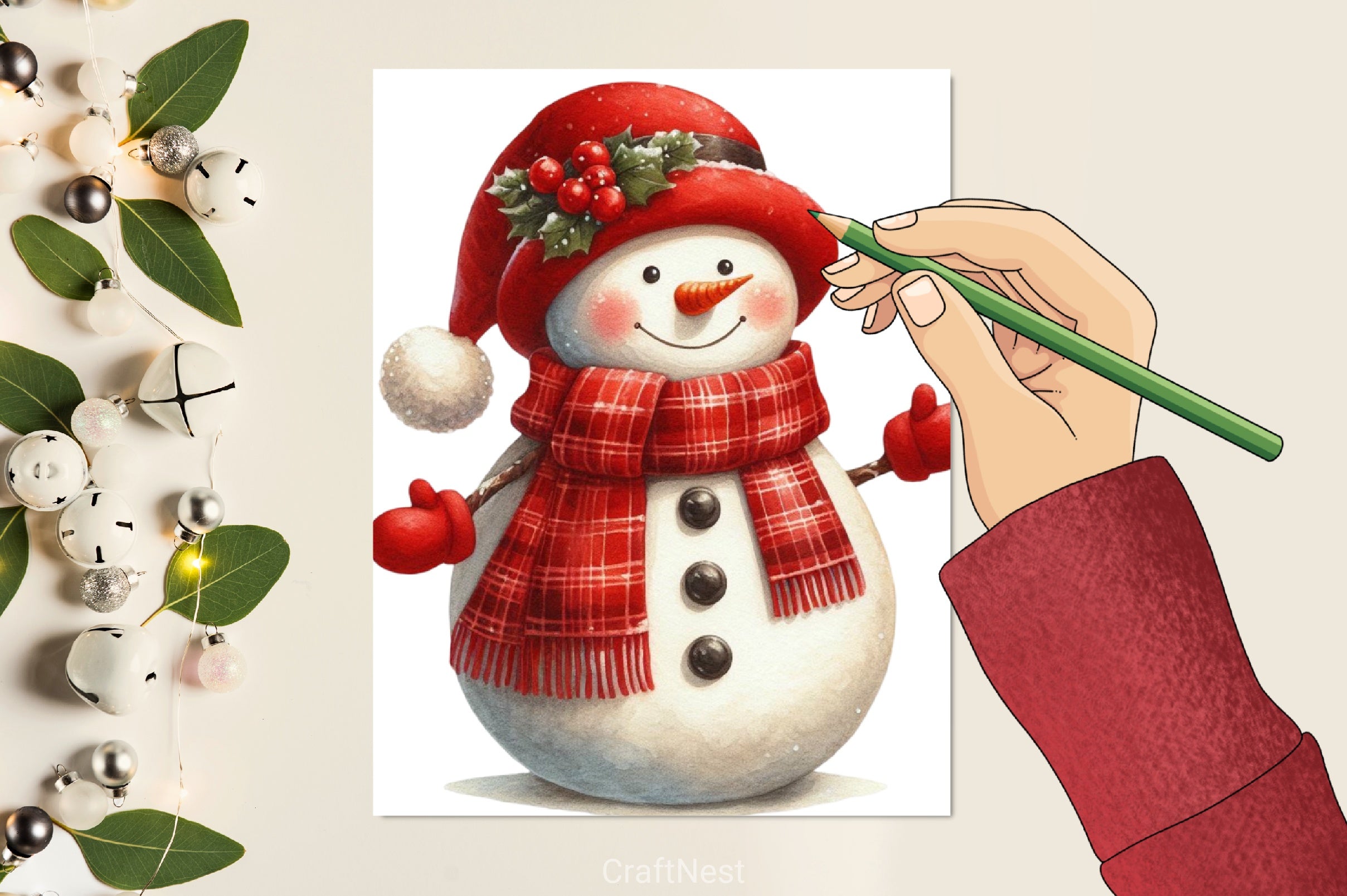Christmas Snowman Clipart Bundle 13 - CraftNest - Digital Crafting and Art
