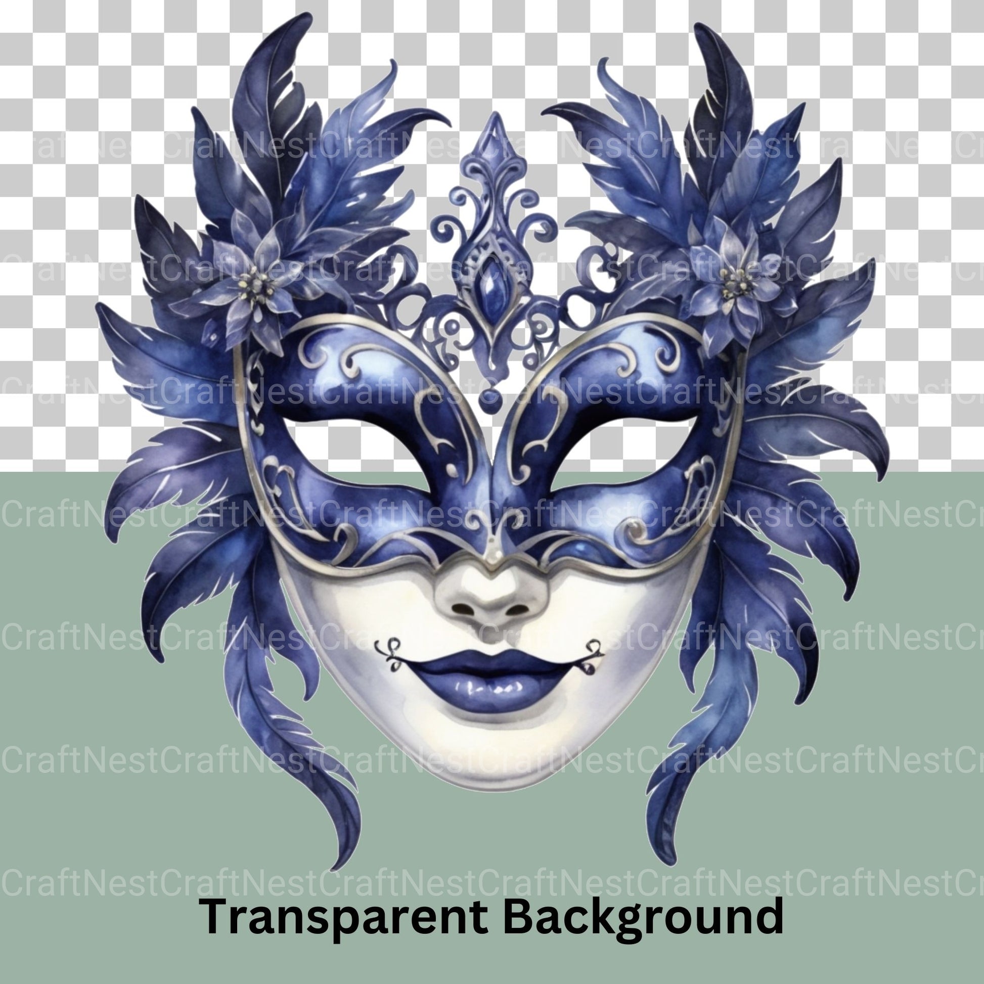 Masquerade Masks Gothic Clipart Bundle - CraftNest - Digital Crafting and Art