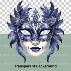 Masquerade Masks Gothic Clipart Bundle - CraftNest - Digital Crafting and Art