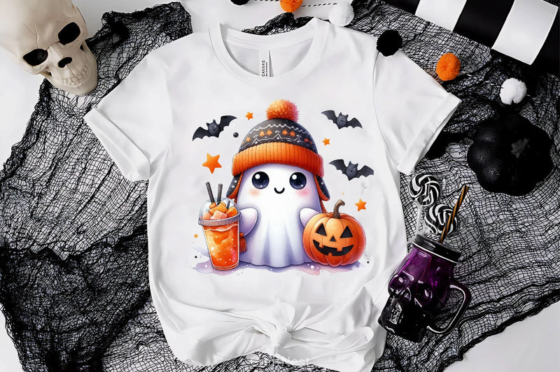 Cute Ghost Cute Halloween Clipart Bundle 6 - CraftNest - Digital Crafting and Art