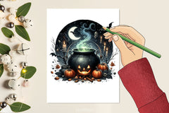 Halloween Cauldron Clipart Bundle 4 - CraftNest - Digital Crafting and Art