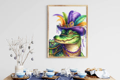 Mardi Gras Crocodile Clipart Bundle - CraftNest - Digital Crafting and Art