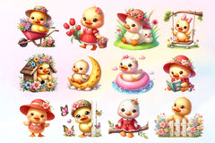 Cute Duck Clipart Bundle - CraftNest - Digital Crafting and Art