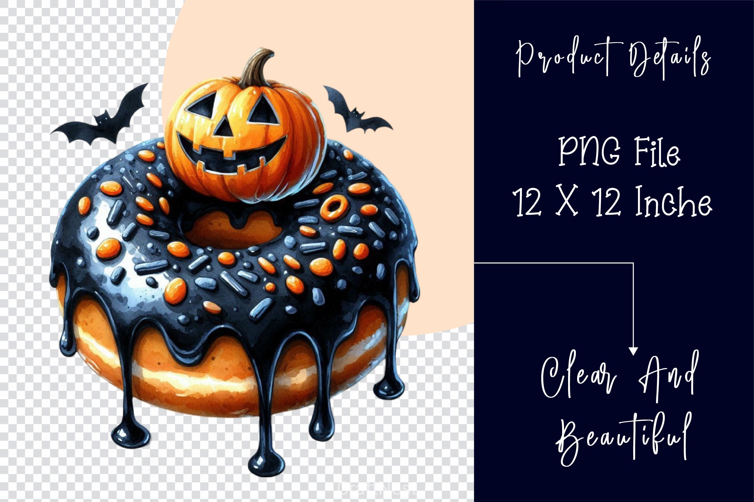 Halloween Donut Clipart Bundle 3 - CraftNest - Digital Crafting and Art