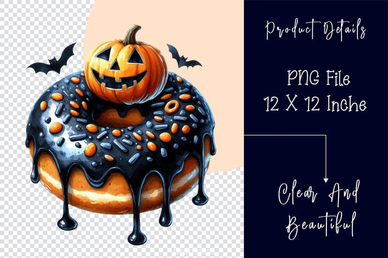 Halloween Donut Clipart Bundle 3 - CraftNest - Digital Crafting and Art