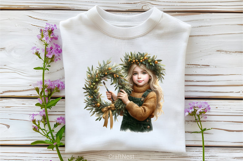 Olive Rustic Christmas Clipart Bundle - CraftNest - Digital Crafting and Art