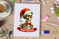 Retro Christmas Skeleton Clipart Bundle 2 - CraftNest - Digital Crafting and Art