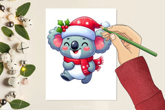 Christmas Koala Clipart Bundle 3 - CraftNest - Digital Crafting and Art