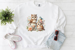 Floral Owl Clipart Bundle - CraftNest - Digital Crafting and Art