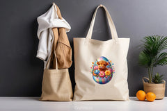 Easter Highland Cow Clipart Bundle 10 - CraftNest - Digital Crafting and Art