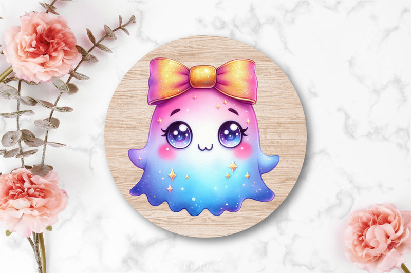 Coquette Cute Ghost With Bow Clipart Bundle 3 - CraftNest - Digital Crafting and Art