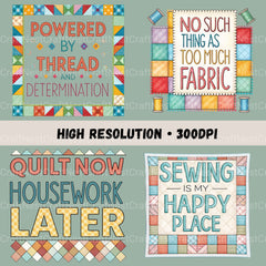 Quilter Quotes Clipart Bundle - CraftNest - Digital Crafting and Art