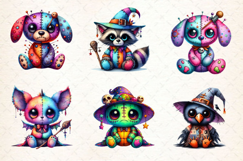 Halloween Voodoo Animal Doll Clipart Bundle - CraftNest - Digital Crafting and Art