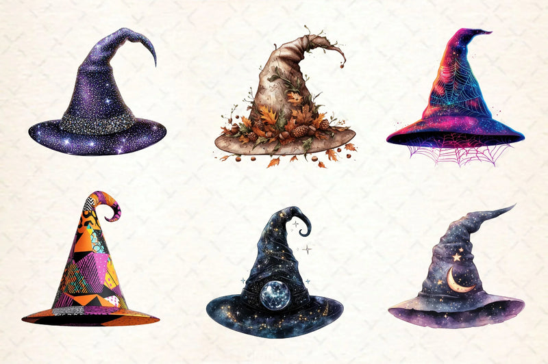 Halloween Witch Hat Clipart Bundle 2 - CraftNest - Digital Crafting and Art