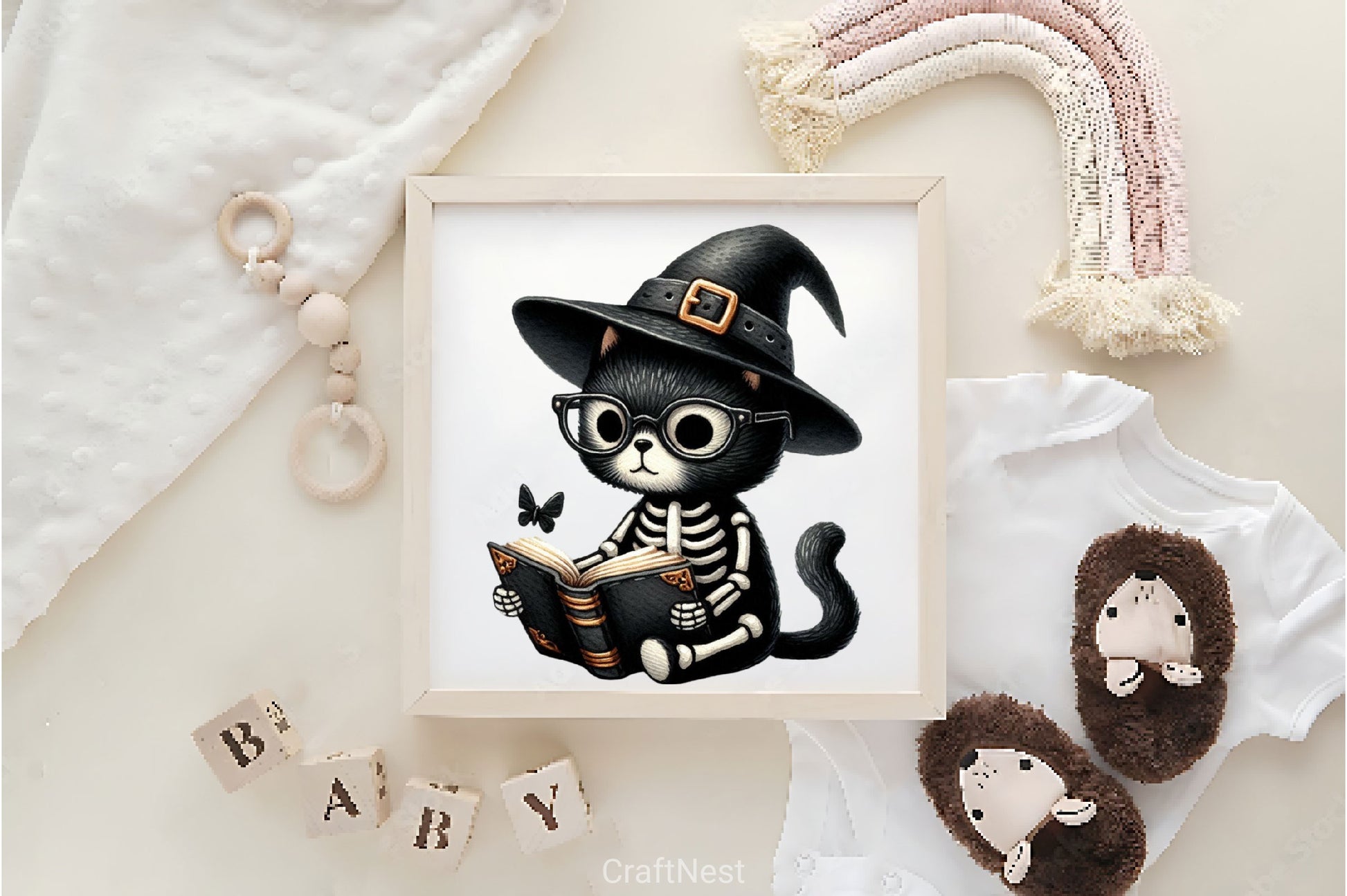 Skeleton Black Cat Clipart Bundle 2 - CraftNest - Digital Crafting and Art