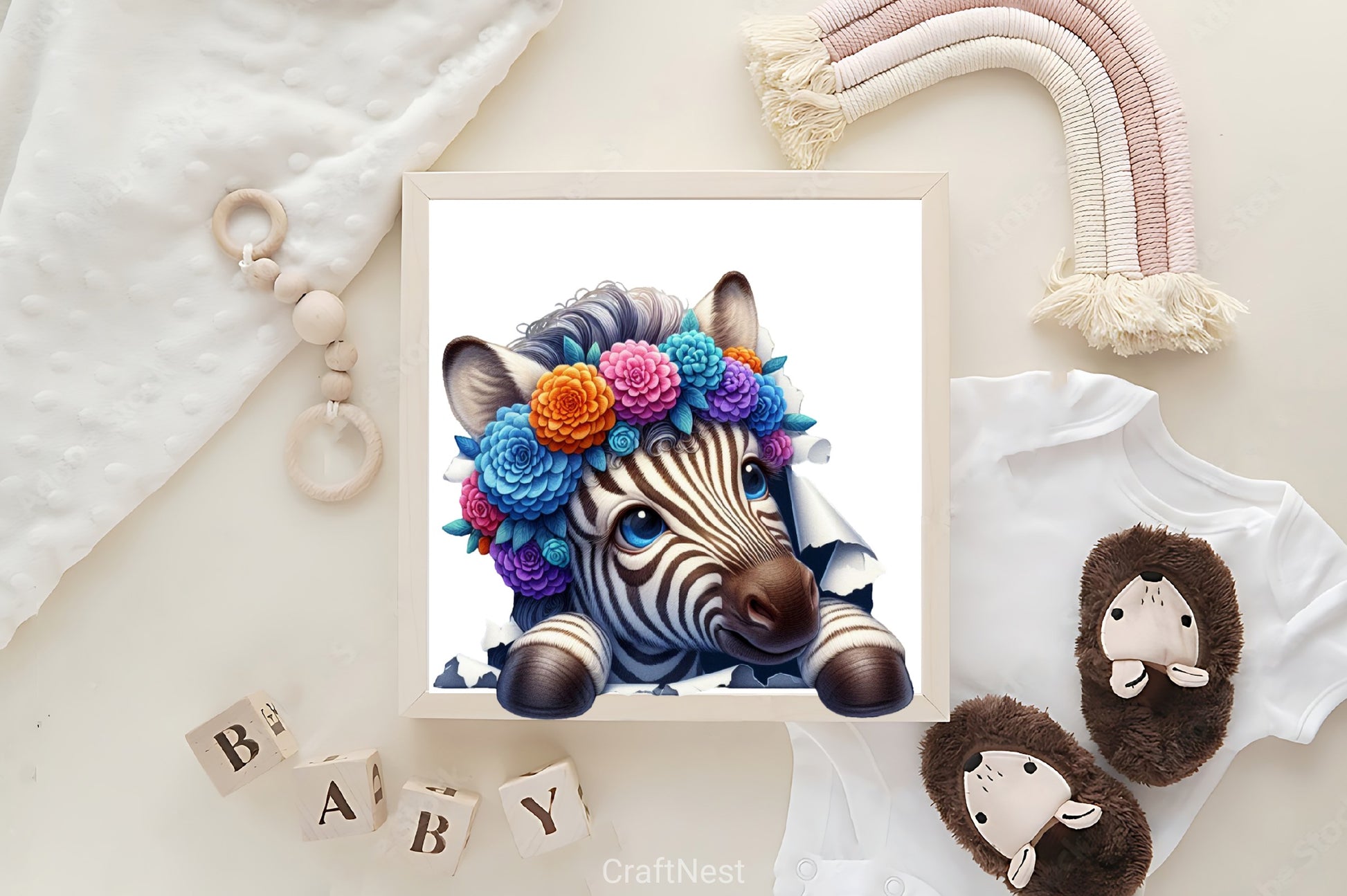 Zebra Peeking Clipart Bundle - CraftNest - Digital Crafting and Art