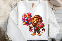 Valentine's Day Lion Clipart Bundle - CraftNest - Digital Crafting and Art