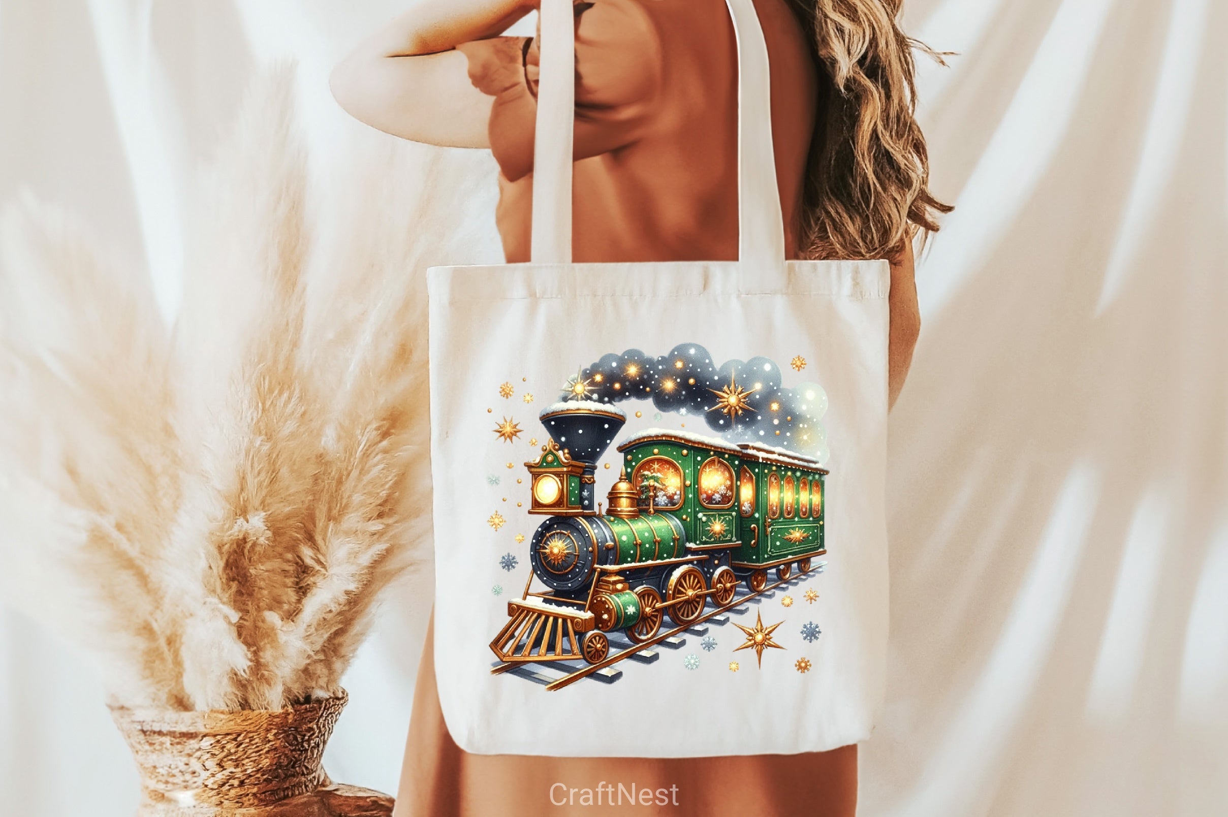 Christmas Train Clipart Bundle - CraftNest - Digital Crafting and Art