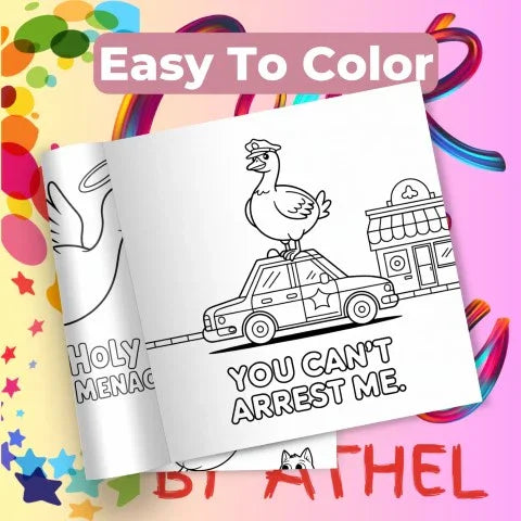 Feathered Mayhem: Goose Coloring Book Bundle - CraftNest - Digital Crafting and Art