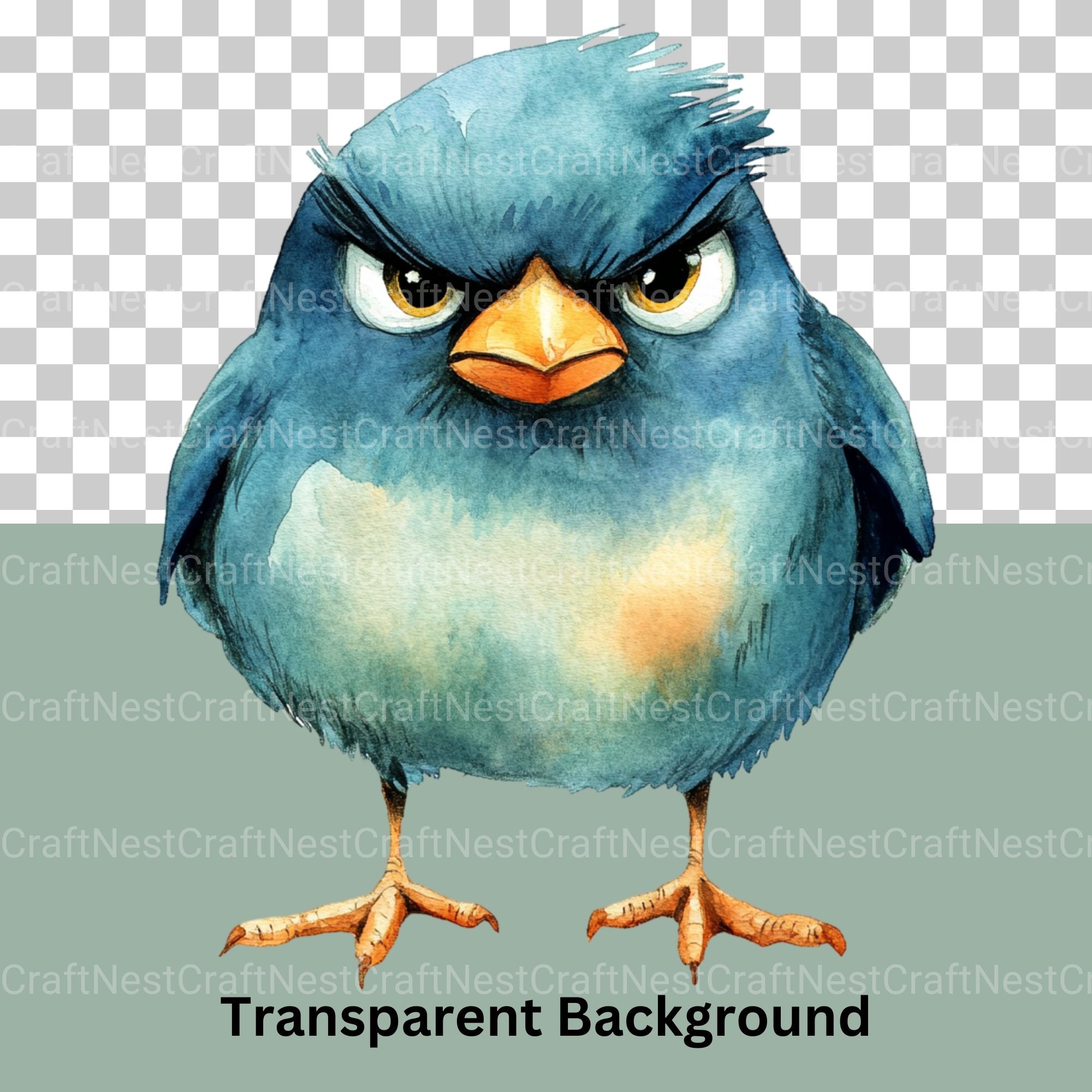 Grumpy Birds Clipart Bundle - CraftNest - Digital Crafting and Art