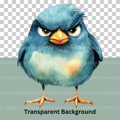 Grumpy Birds Clipart Bundle - CraftNest - Digital Crafting and Art