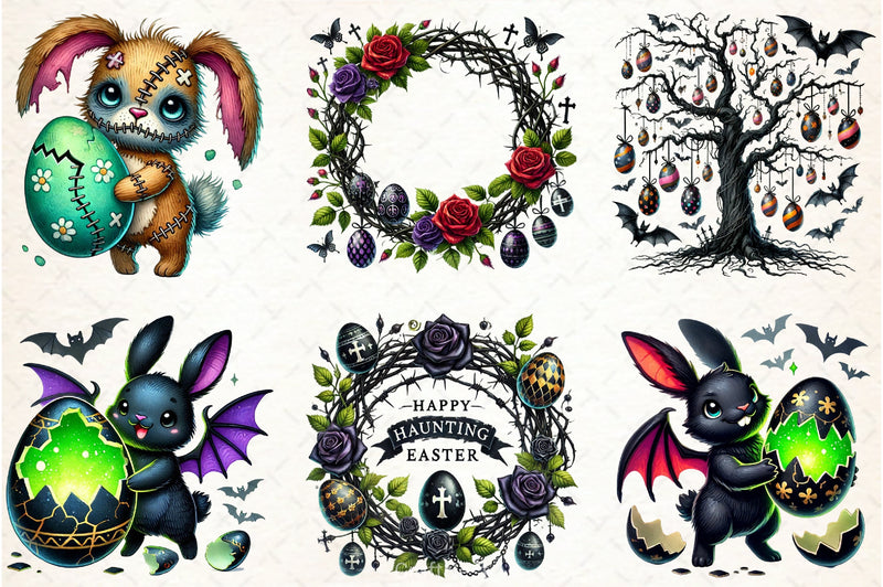 Gothic Easter Clipart Bundle 1 - CraftNest - Digital Crafting and Art
