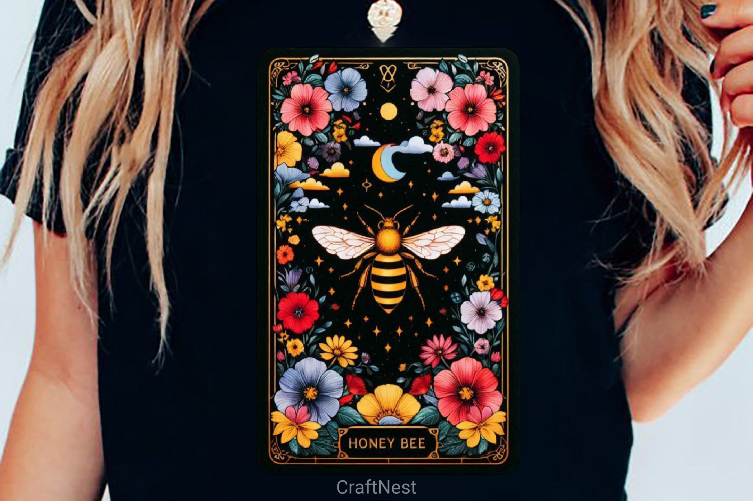 Honey Bee Tarot Card Clipart Bundle 9 - CraftNest - Digital Crafting and Art