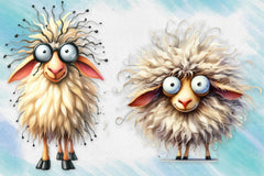 Funny Sheep Animals Clipart Bundle - CraftNest - Digital Crafting and Art