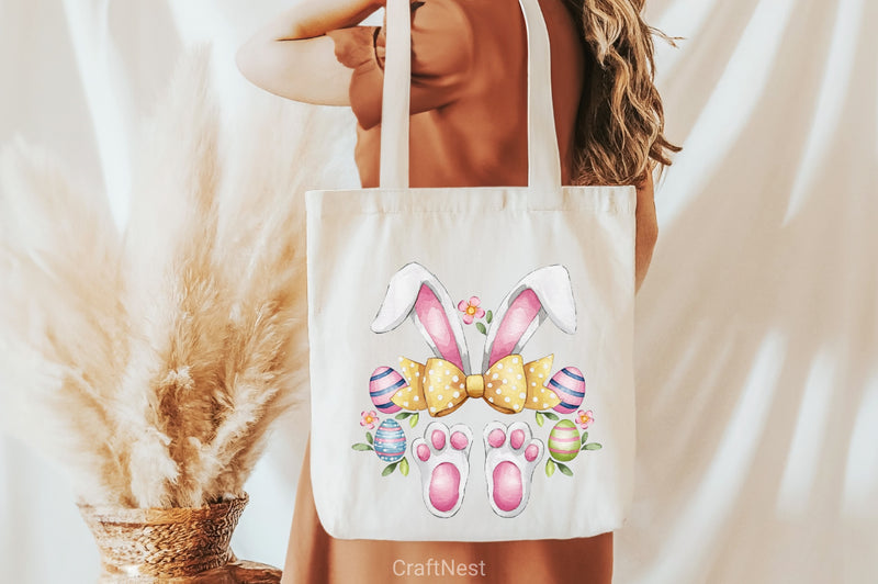 Easter Bunny Rabbit Clipart Bundle - CraftNest - Digital Crafting and Art