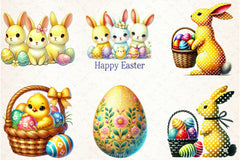 Yellow Easter Clipart Bundle - CraftNest - Digital Crafting and Art