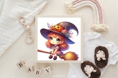 Cute Witch Halloween Clipart Bundle - CraftNest - Digital Crafting and Art
