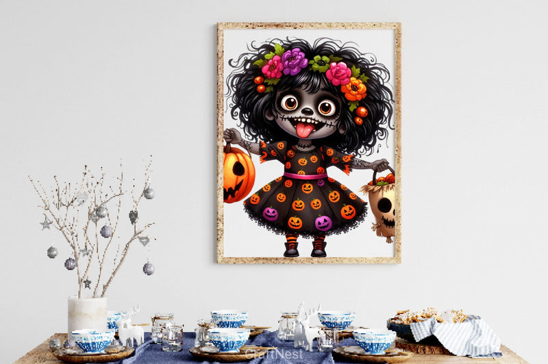 Black Girl Halloween Clipart Bundle 2 - CraftNest - Digital Crafting and Art
