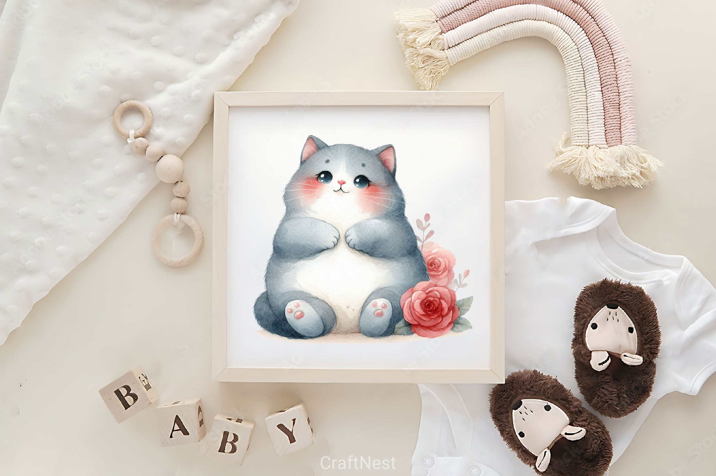 Valentine's Fat Cat Clipart Bundle - CraftNest - Digital Crafting and Art