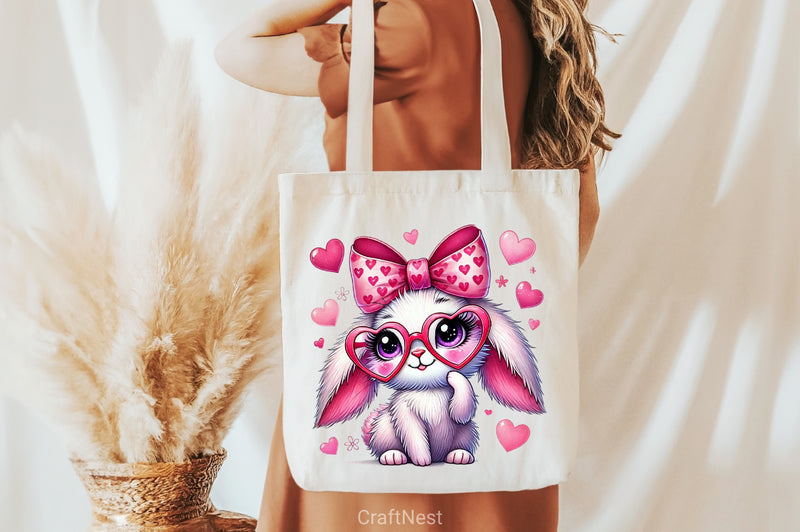 Valentine's Bunny Clipart Bundle 1 - CraftNest - Digital Crafting and Art