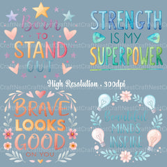 Self Love Quotes Clipart Bundle - CraftNest - Digital Crafting and Art