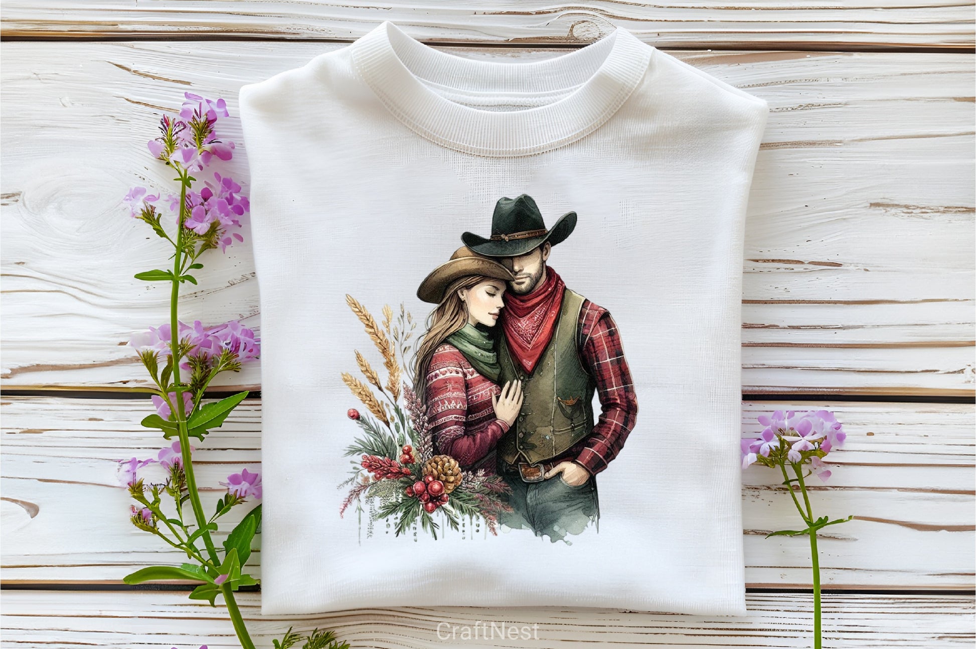 Cowboy & Woman Clipart Bundle - CraftNest - Digital Crafting and Art