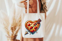 Valentine Heart Pizza Clipart Bundle - CraftNest - Digital Crafting and Art