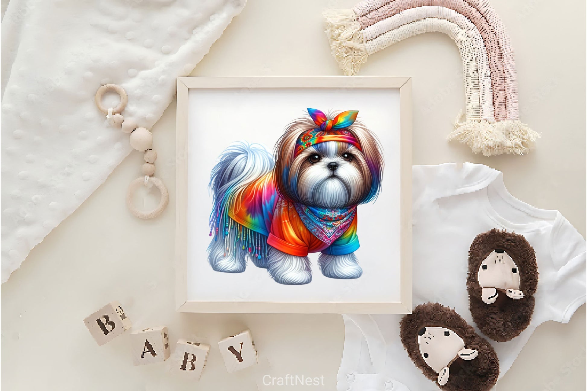 Hippie Dog Clipart Bundle 2 - CraftNest - Digital Crafting and Art