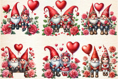 Valentine's Gnome Couple Clipart Bundle - CraftNest - Digital Crafting and Art