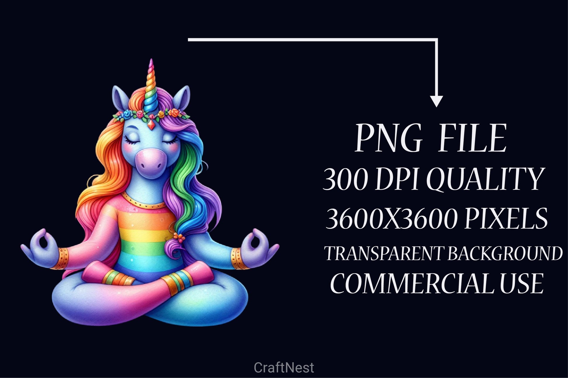 Cute Unicorn Yoga Clipart Bundle - CraftNest - Digital Crafting and Art