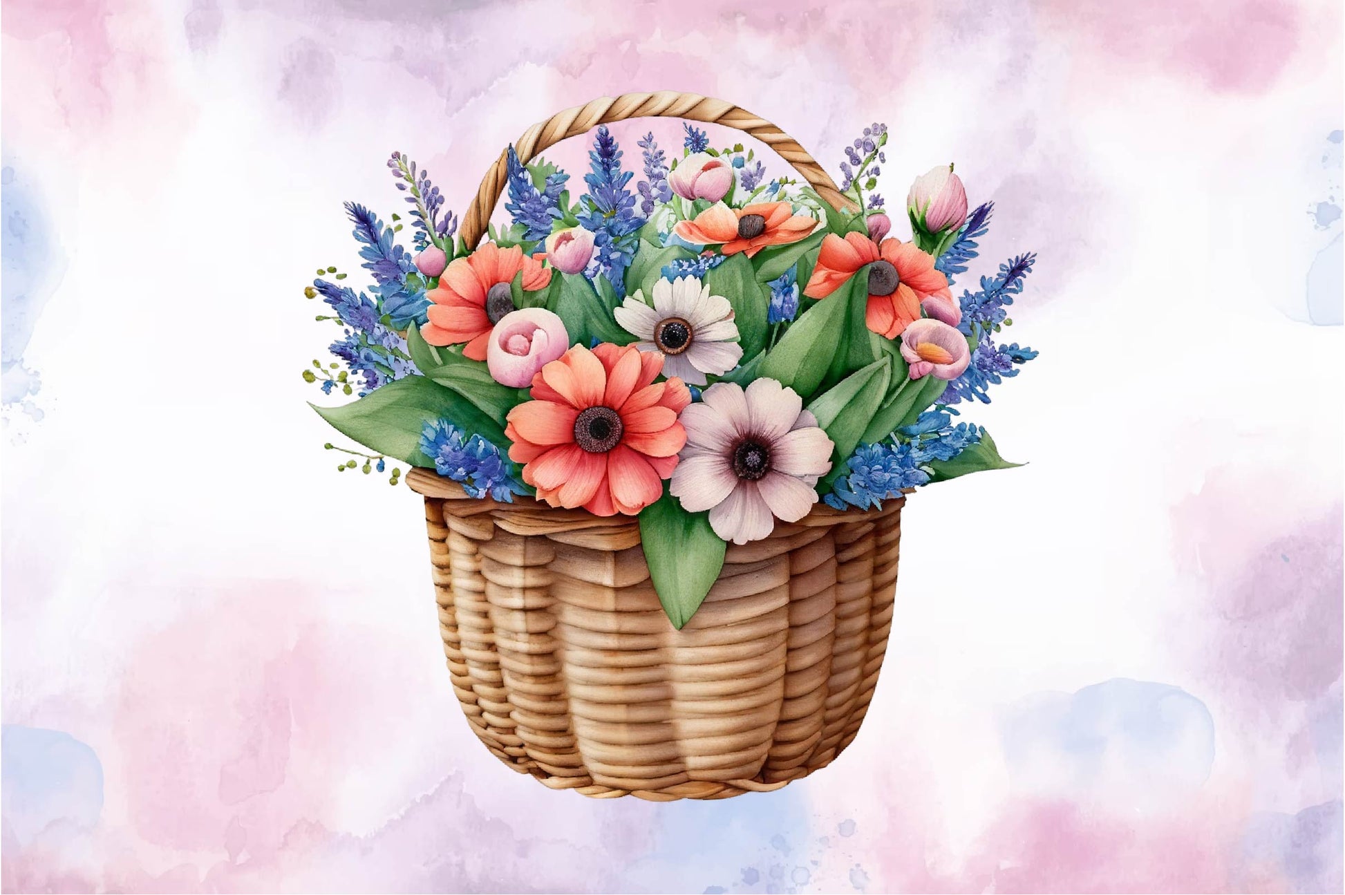 Flower Basket Clipart Bundle 1 - CraftNest - Digital Crafting and Art