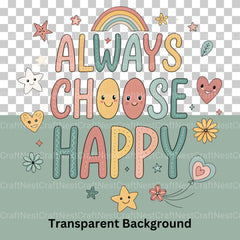 Retro Positive Words 2 Clipart Bundle - CraftNest - Digital Crafting and Art