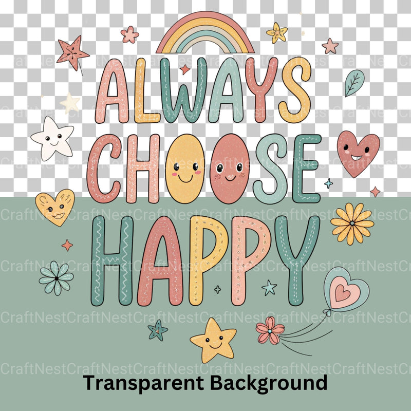 Retro Positive Words 2 Clipart Bundle - CraftNest - Digital Crafting and Art