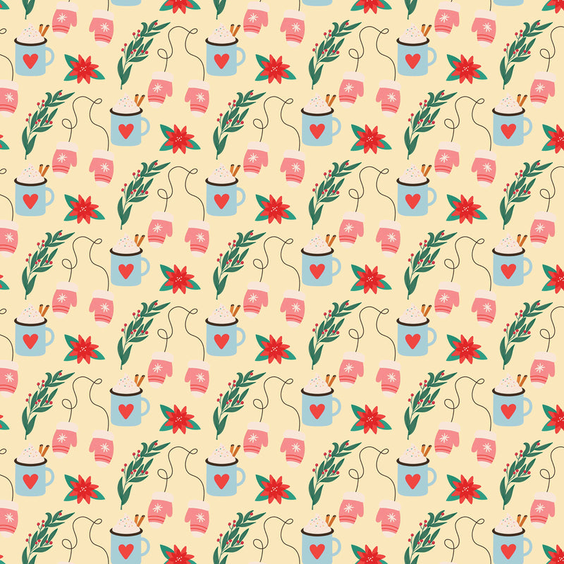 Christmas Green Trees Seamless Digital Paper - CraftNest - Digital Crafting and Art