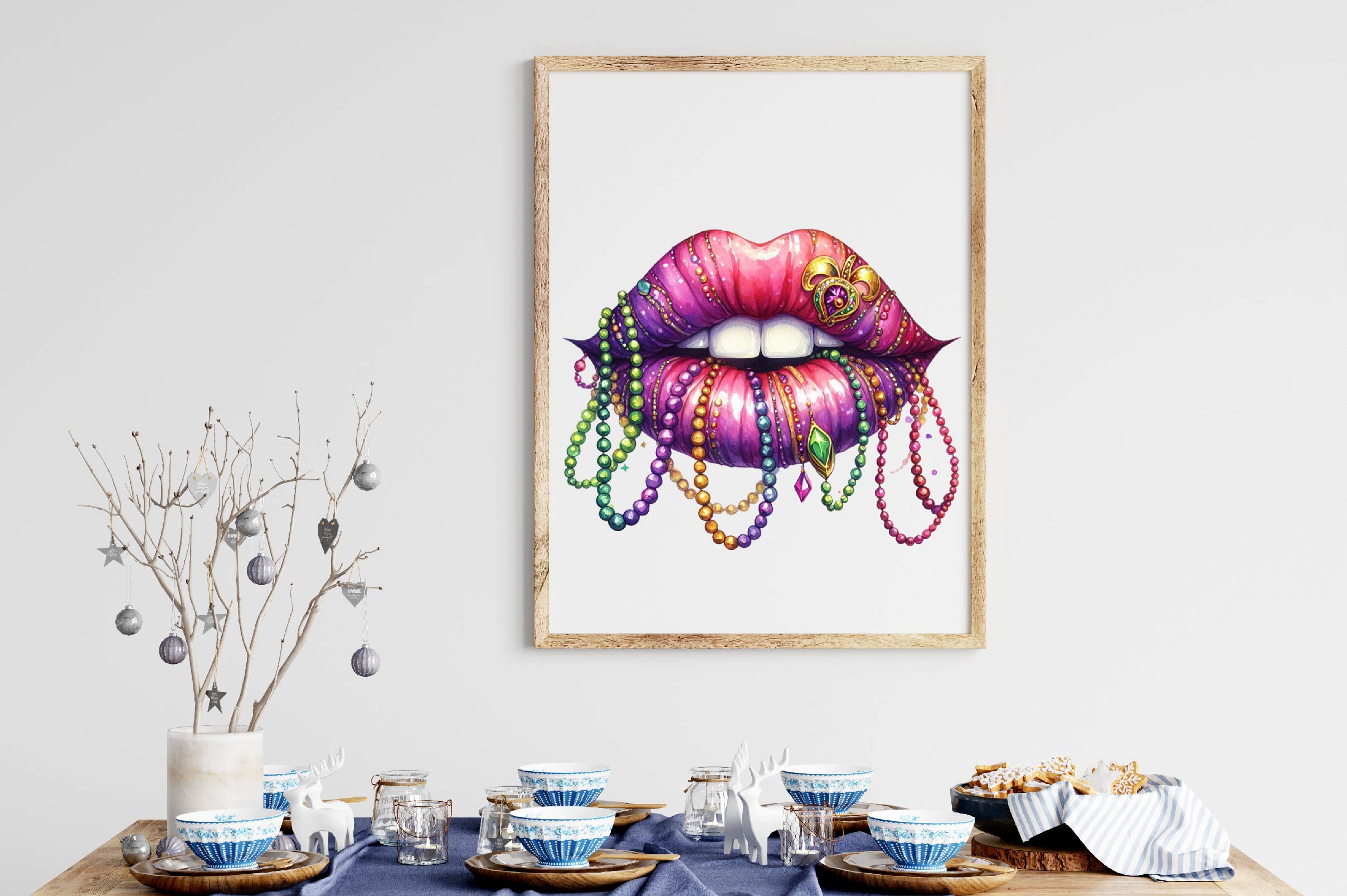 Mardi Gras Lips Clipart Bundle - CraftNest - Digital Crafting and Art