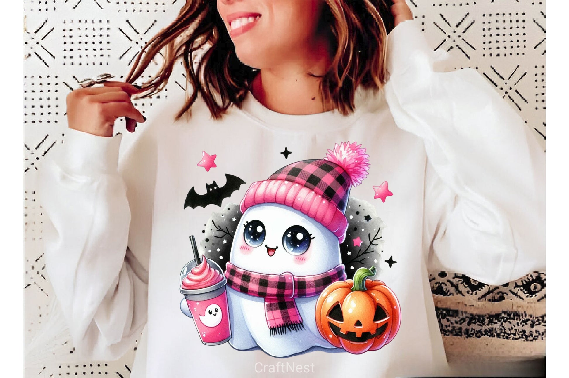 Cute Ghost Cute Halloween Clipart Bundle 15 - CraftNest - Digital Crafting and Art