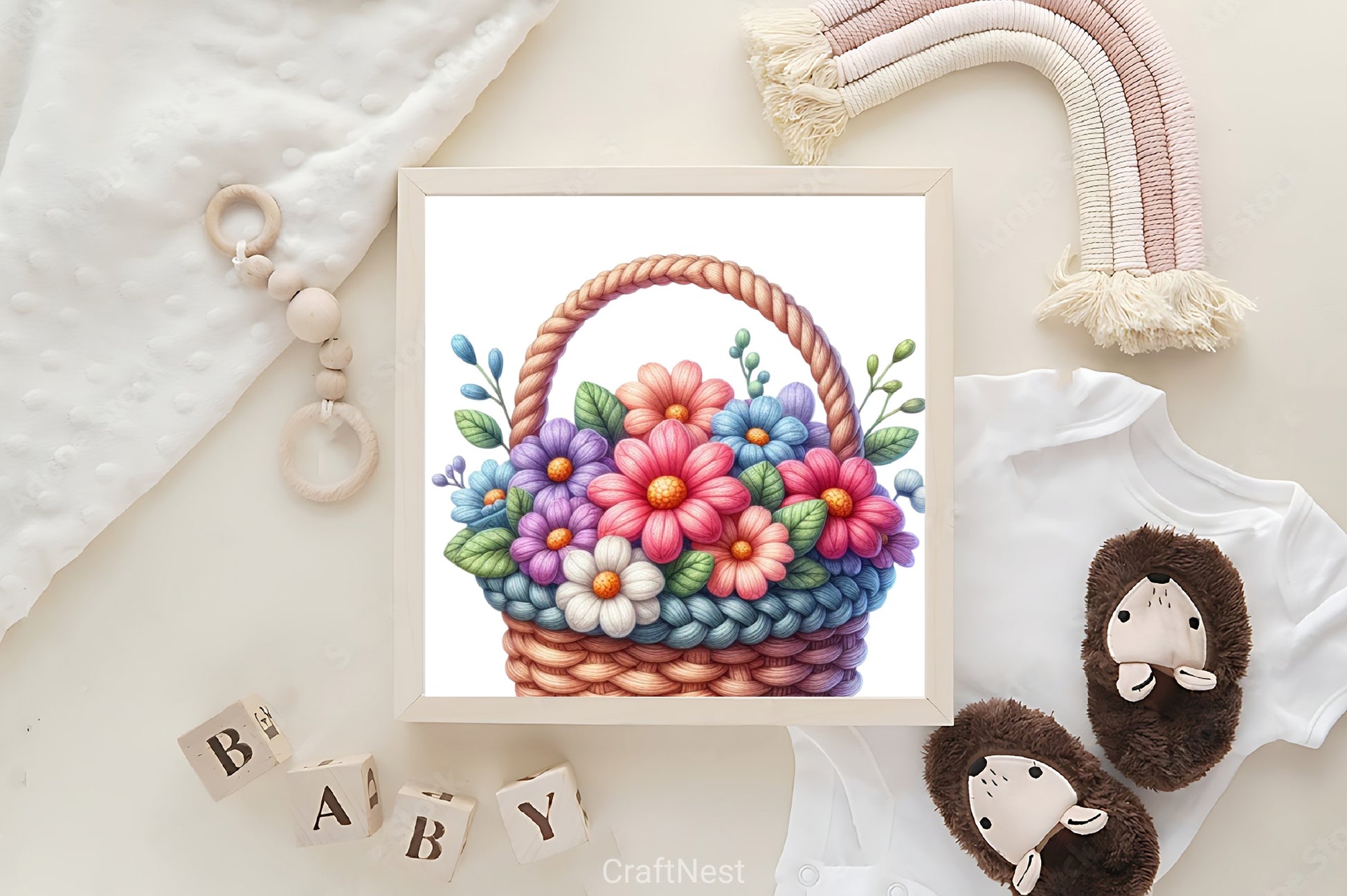 Knitting Basket Clipart Bundle - CraftNest - Digital Crafting and Art