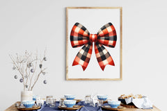 Watercolour Tartan & Plaid Bows Clipart Bundle - CraftNest - Digital Crafting and Art