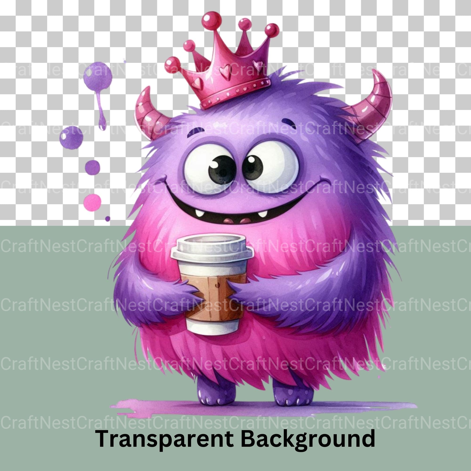Coffee Monsters Updated Clipart Bundle - CraftNest - Digital Crafting and Art